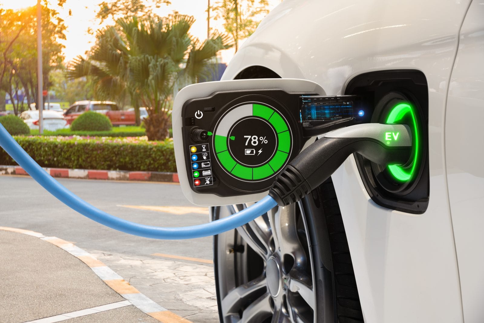 Eco Friendly Car charging