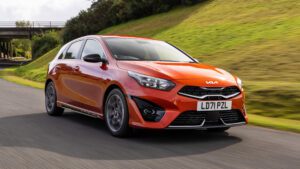 orange Kia Ceed