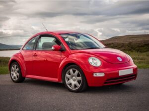 red vw beetle